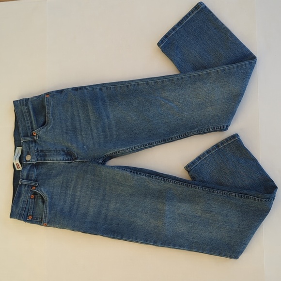 Levi's 514 Straight Distressed Jeans 16 Regular W28 x L28 Blue - Picture 2 of 16